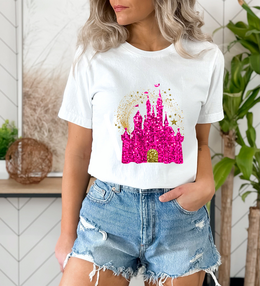 Hot Pink Magical Castle DTF