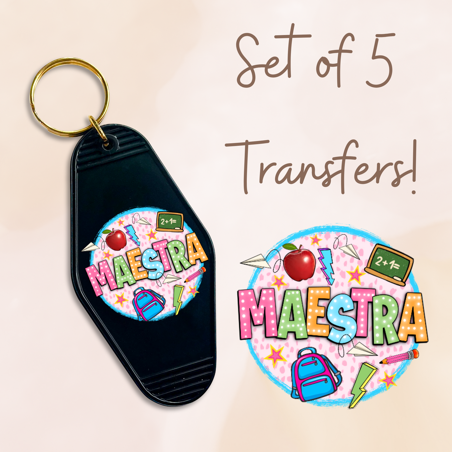 Maestra Teacher Stuff UV (MOTEL KEYCHAIN)