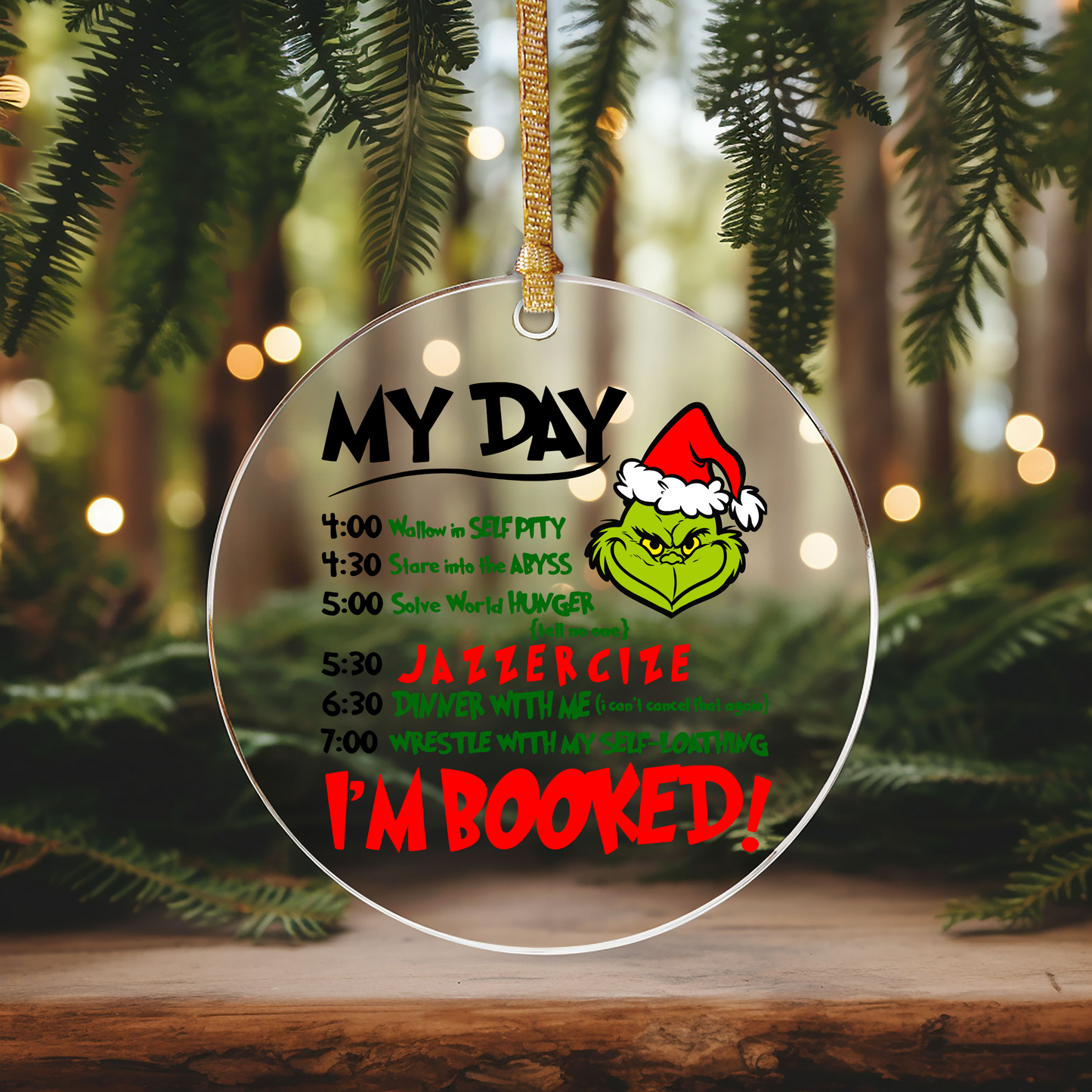 My Day Ornament UV DTF DOUBLE SIDED