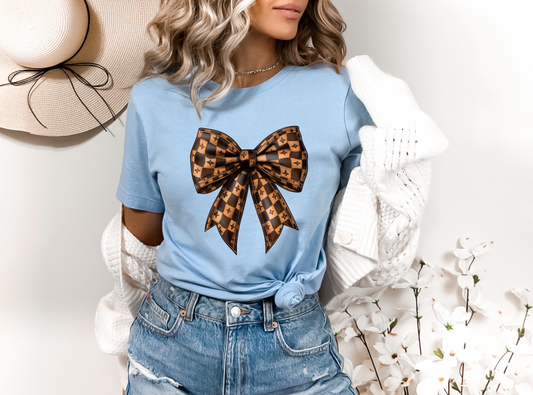 Brown Luxury Bow DTF TRANSFER