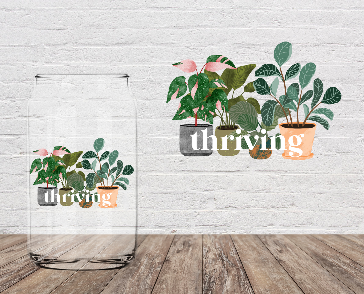 Thriving Plants 4" UV DTF