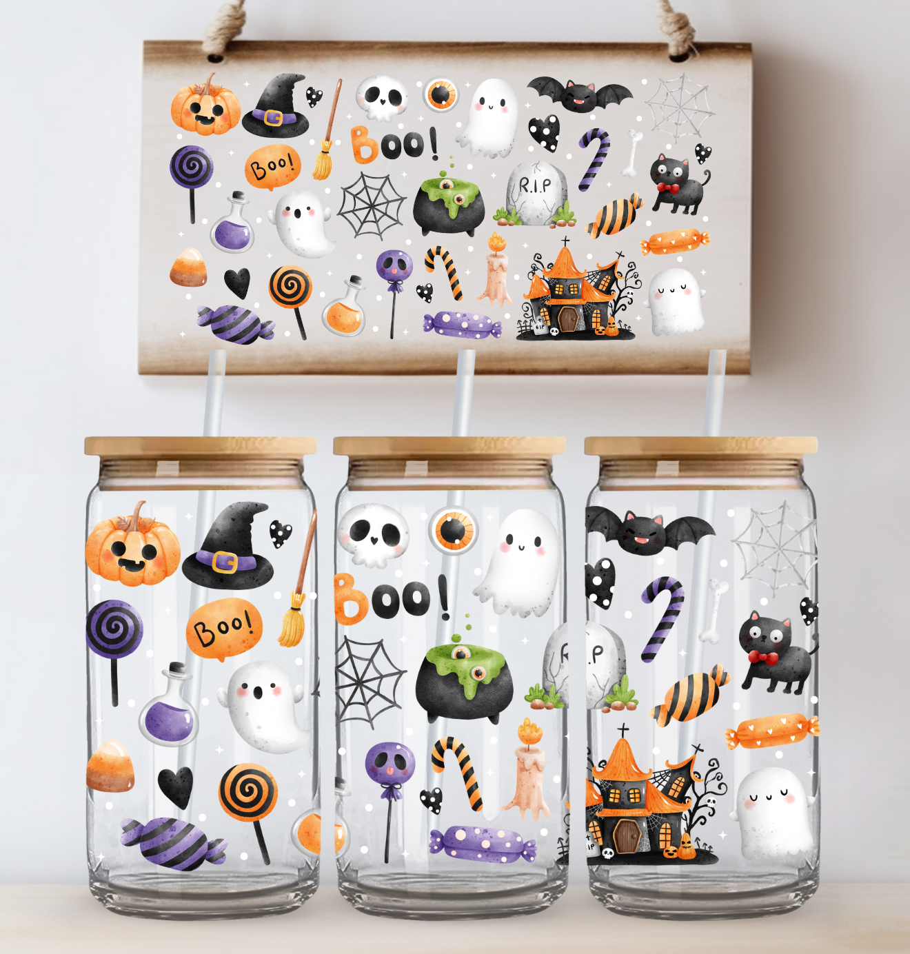 Halloween Things UV DTF Cup Wrap