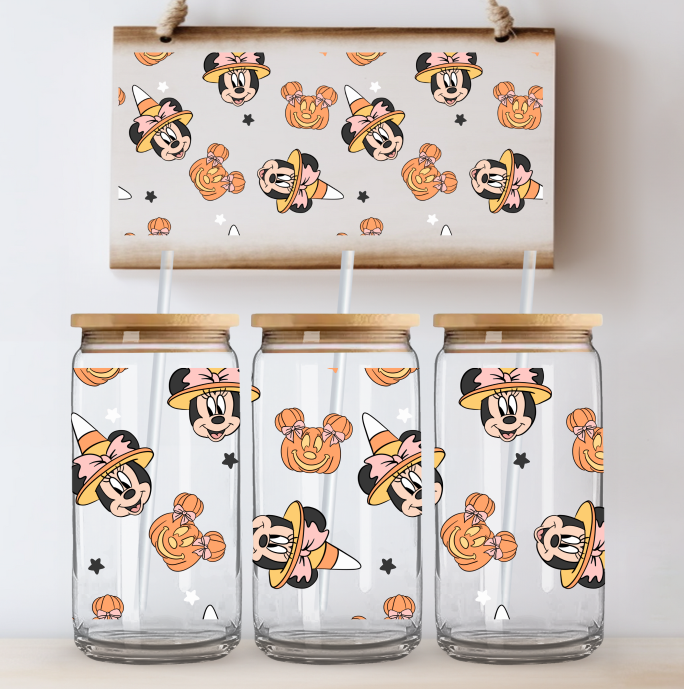 Witch Mouse UV DTF Cup Wrap