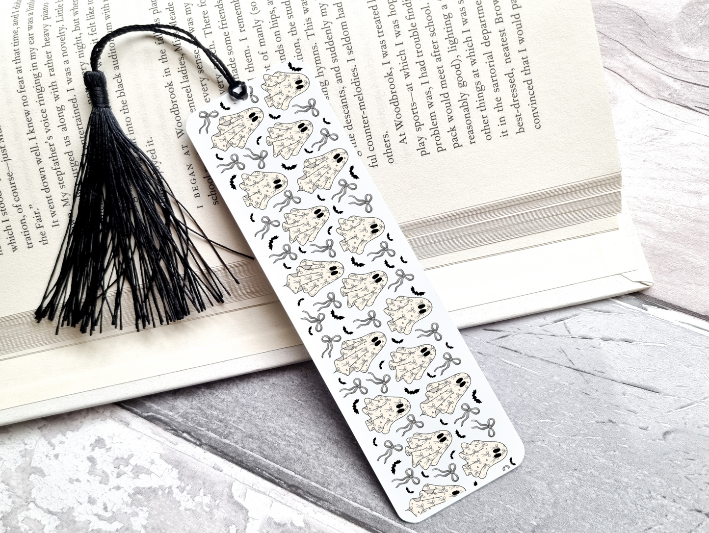 Ghost & Bats UV DTF Bookmark DOUBLE SIDED