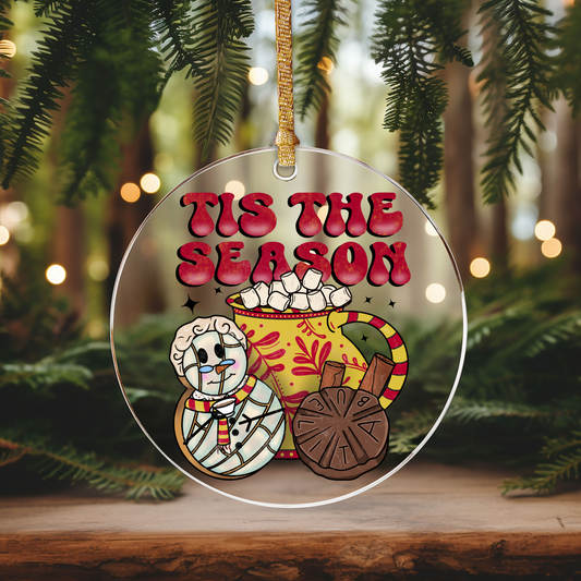 Tis' The Season Abuelita Concha Ornament Size UV DTF