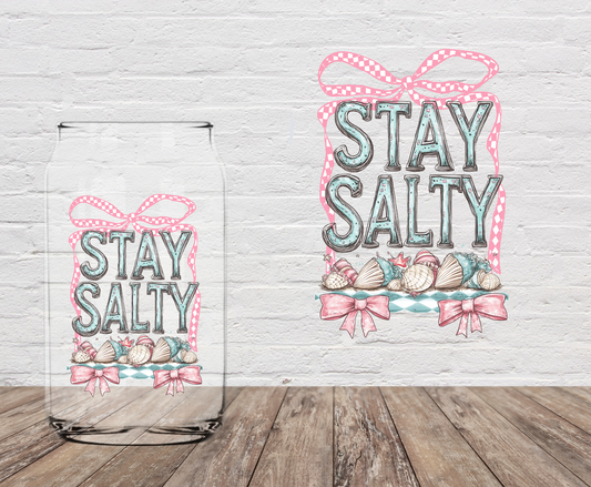 Stay Salty Bow 4" UV DTF