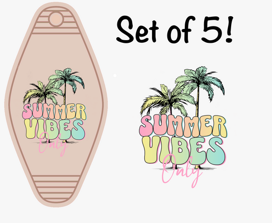 Summer Vibes Only Palms (MOTEL KEYCHAIN)