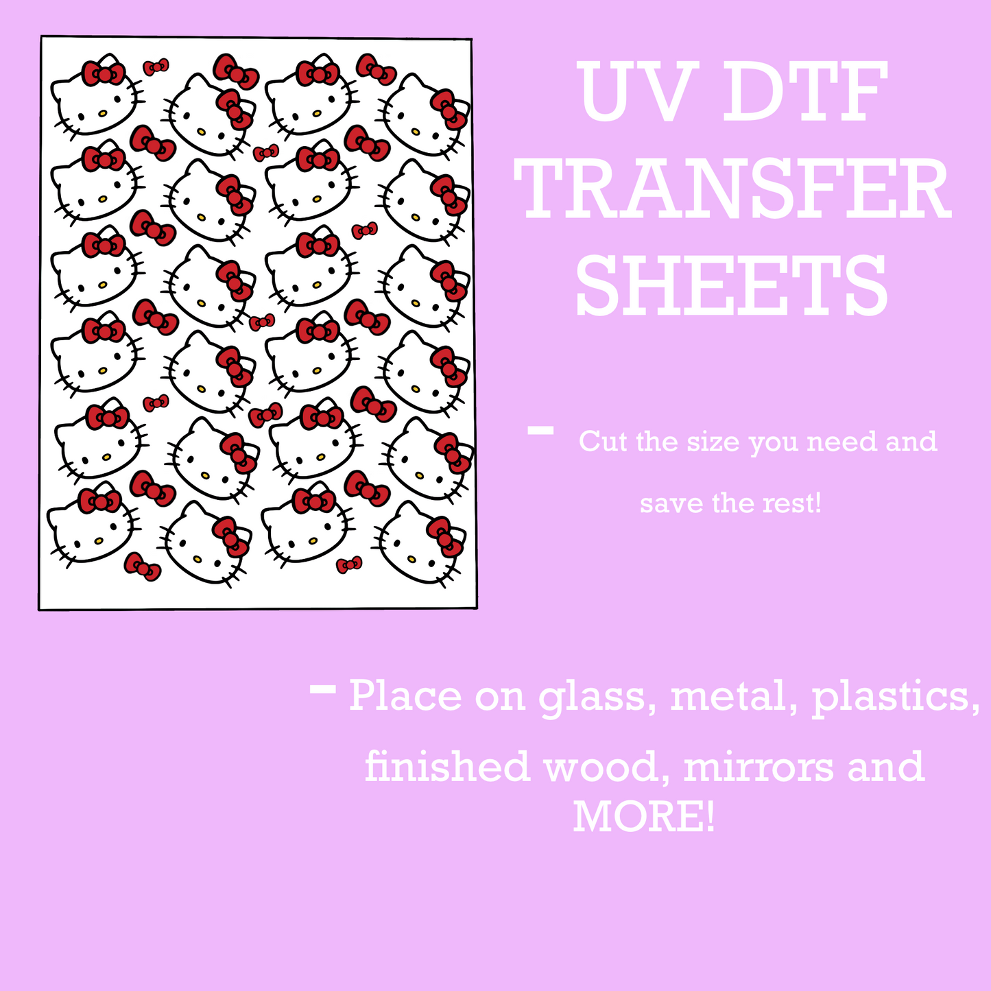 HK Faces UV DTF SHEET