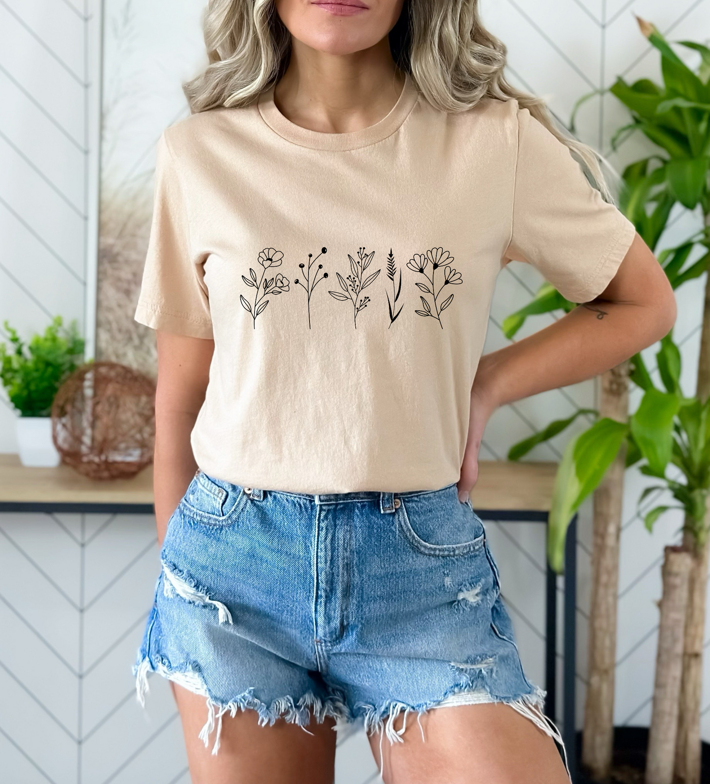 Wild Flowers  SCREEN PRINT Transfer