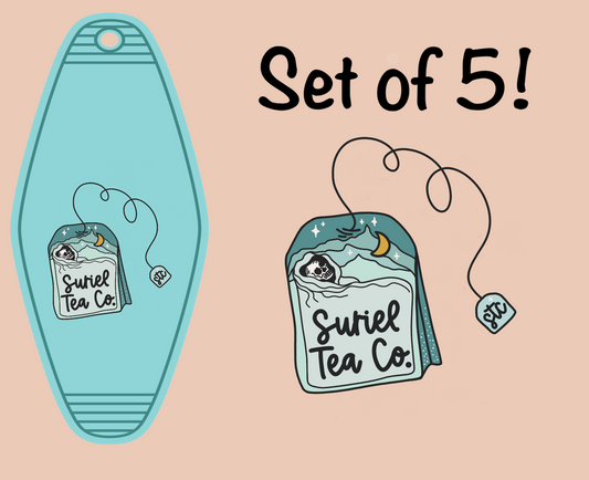 Suriel Tea Co. MOTEL KEYCHAIN Transfer