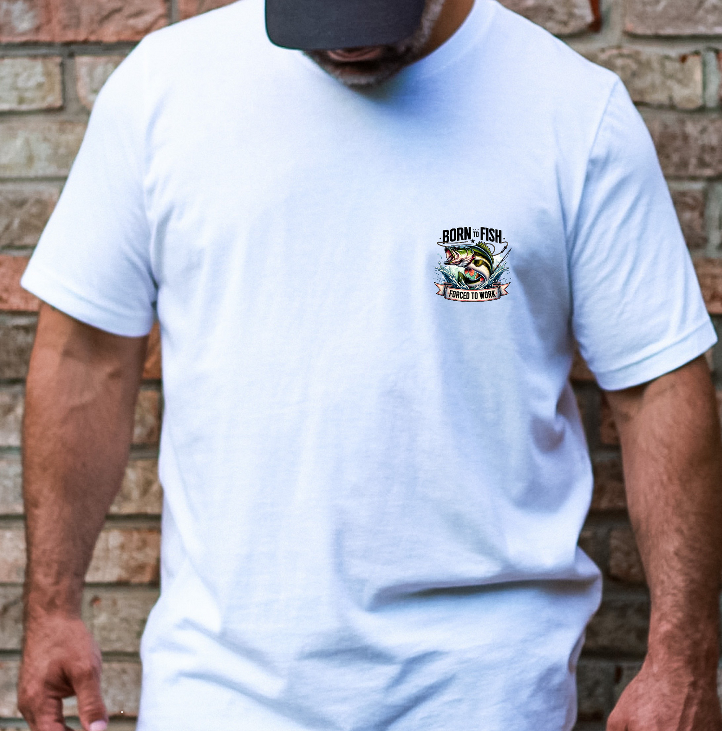 Born To Fish, Splashing Fish XL  DTF TRANSFER