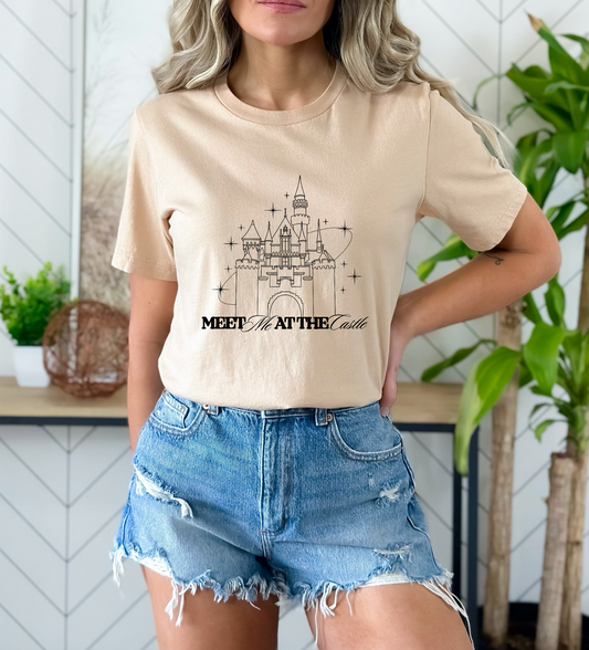 Meet Me AT The Castle (BLACK) SINGLE COLOR DTF TRANSFER