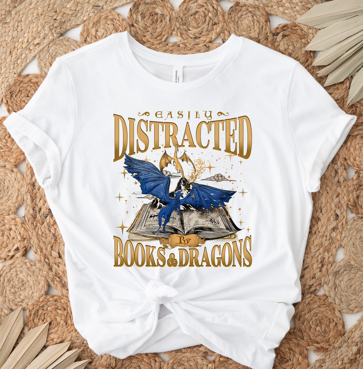 Easily Distracted Books & Dragons DTF TRANSFER