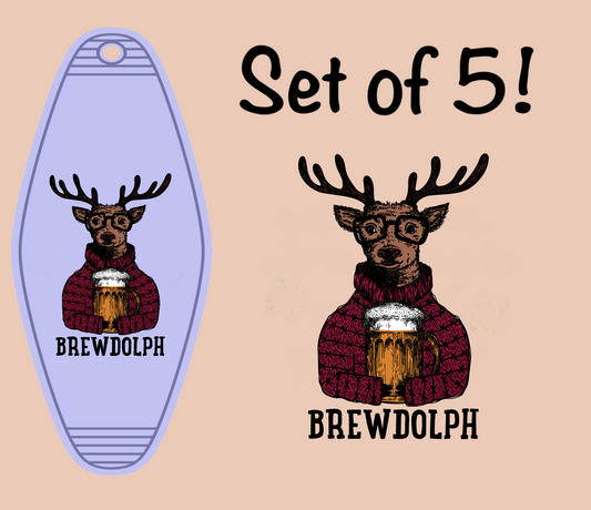 Brewdolph (MOTEL KEYCHAIN)
