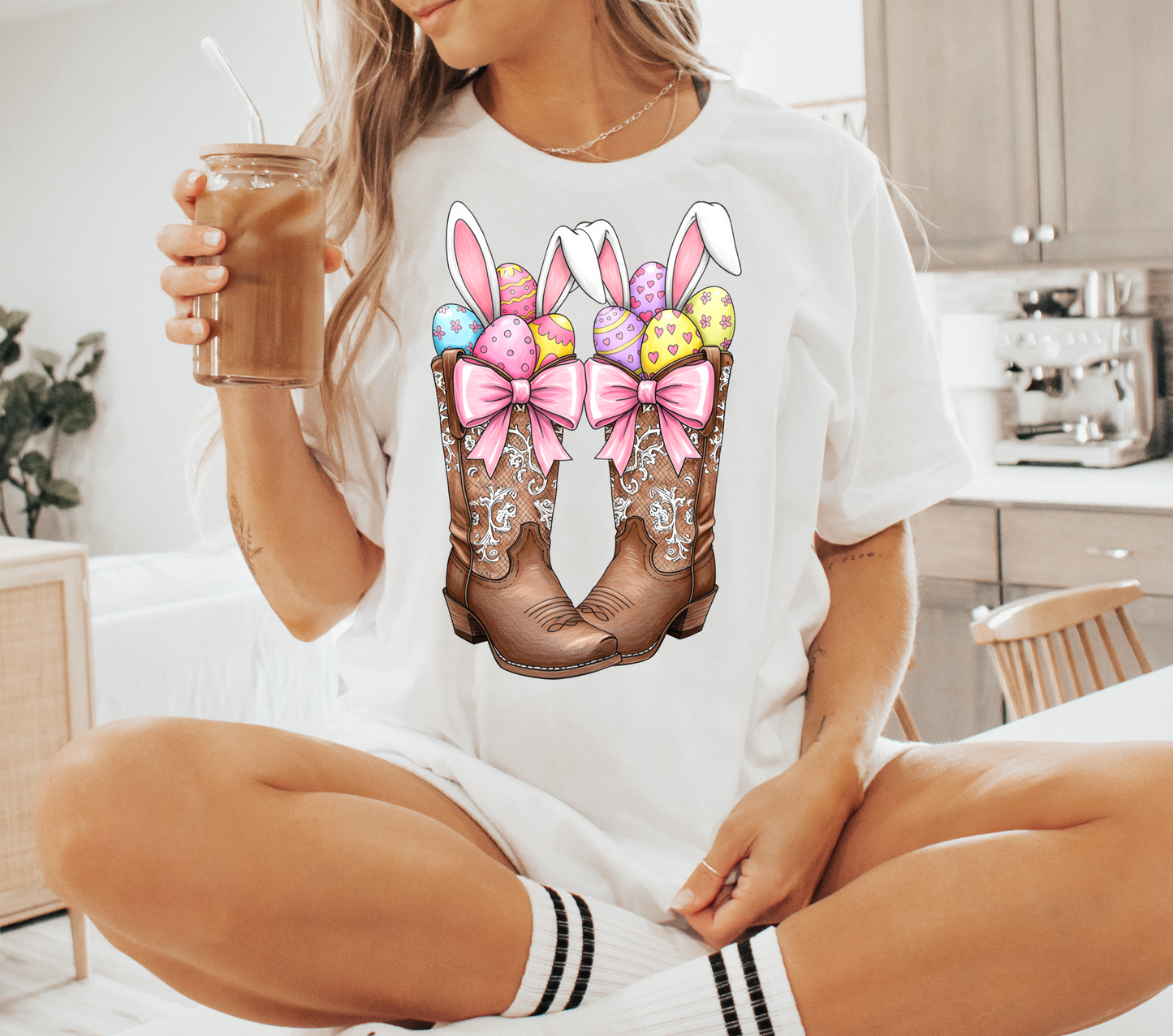 Easter Boots DTF Transfer