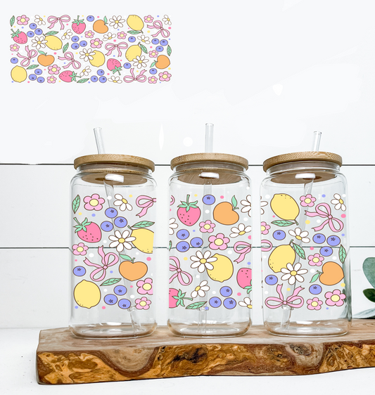 Fruits & Flowers UV DTF Wrap DOUBLE SIDED