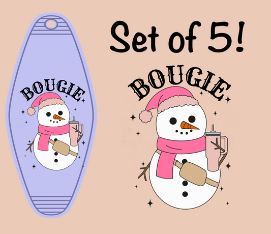 Bougie Snowman (MOTEL KEYCHAIN)