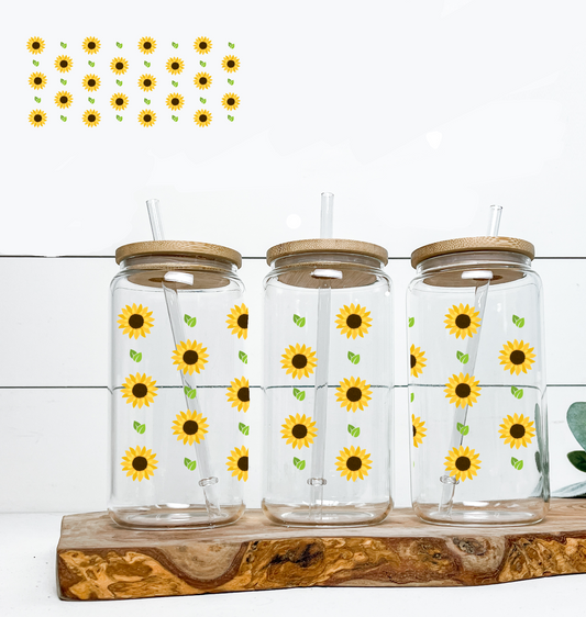 Small Sunflowers UV DTF Wrap DOUBLE SIDED