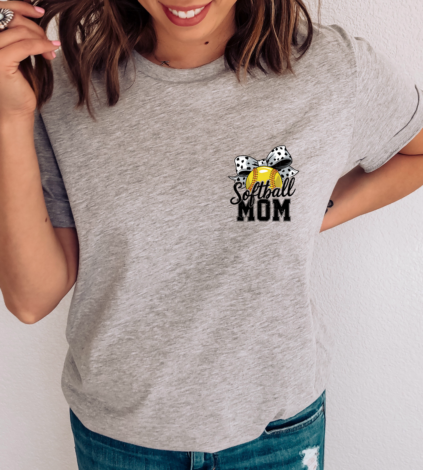 Softball Mom Yellow Ball DTF TRANSFER