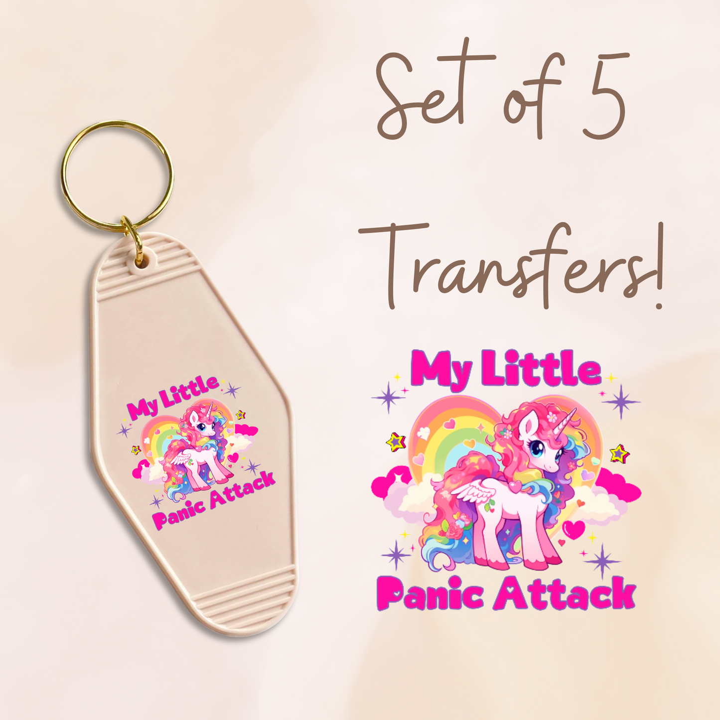 My Little Panic Attack (MOTEL KEYCHAIN)