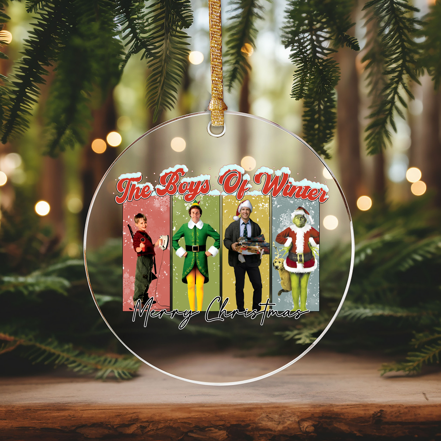 The Boys Of Winter Ornament Size UV DTF DOUBLE SIDED