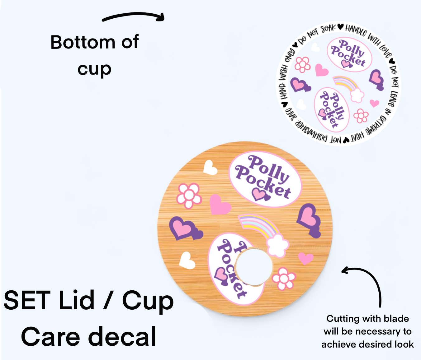 Polly Doll UV Wrap / Lid DOUBLE SIDED