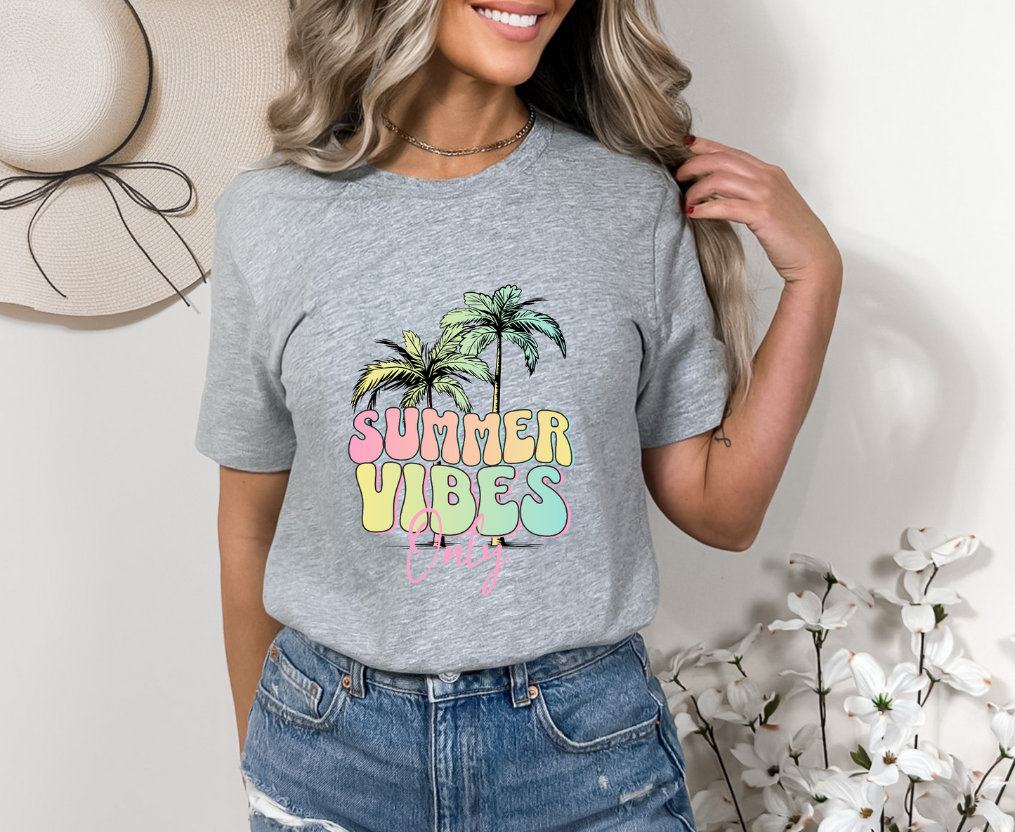 Summer Vibes Only Palms DTF