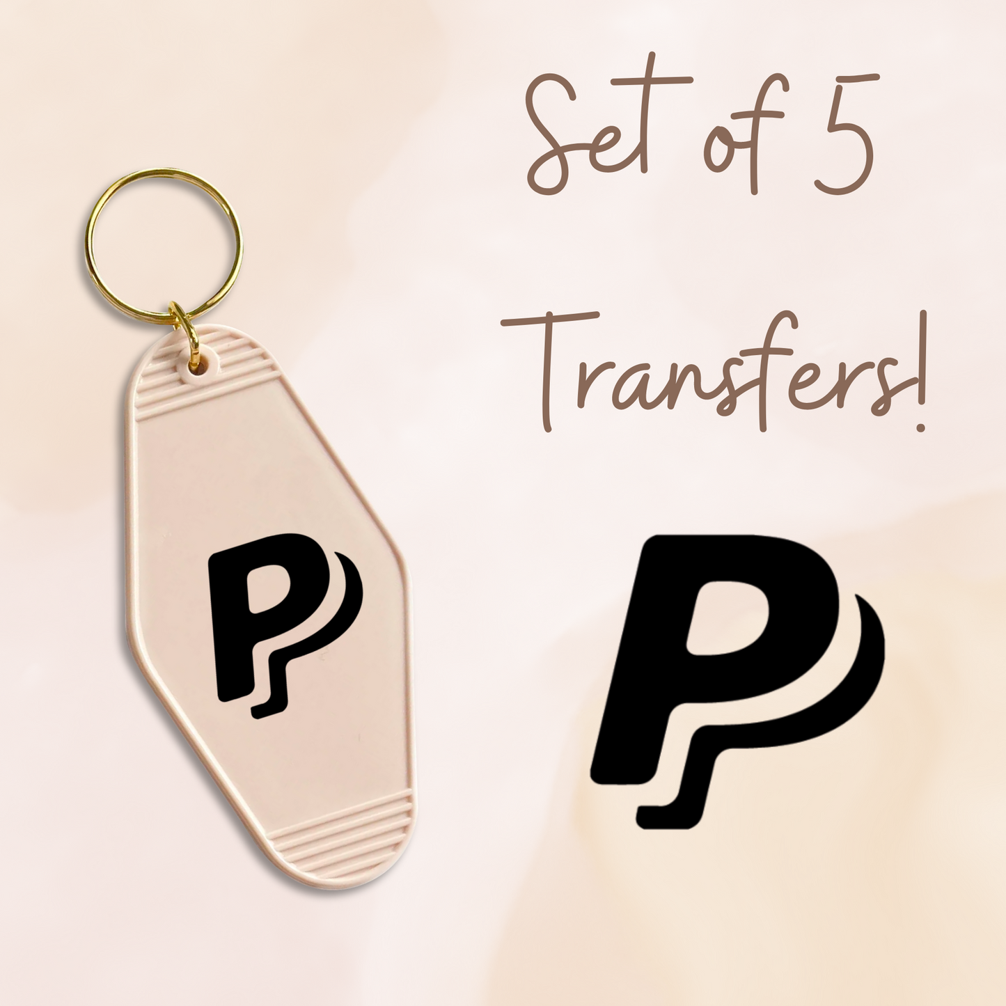 Pal Black Logo MOTEL KEYCHAIN Transfer