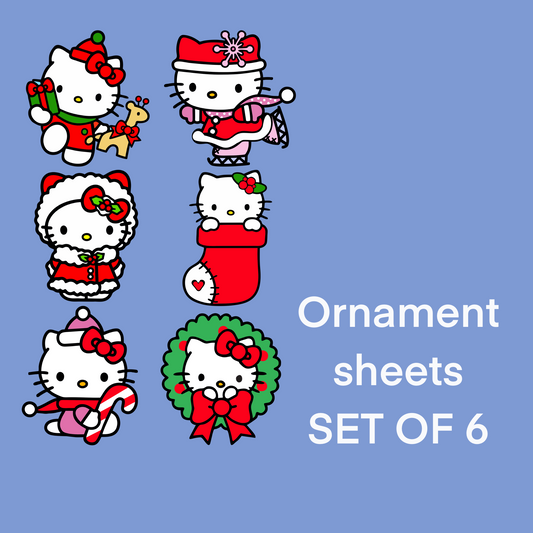 HK Six Ornament Sheet UV DTF DOUBLE SIDED