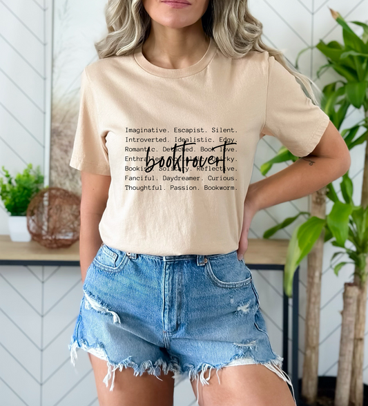 Booktrovert Words (BLACK) SINGLE COLOR DTF TRANSFER
