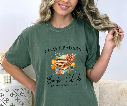 Cozy Readers Book Club DTF Transfer