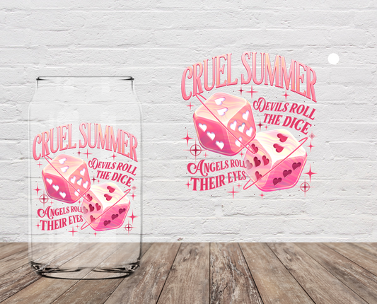 Cruel Summer Dice 4" UV DTF