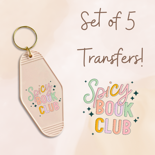 Spicy Book Club UV (MOTEL KEYCHAIN)