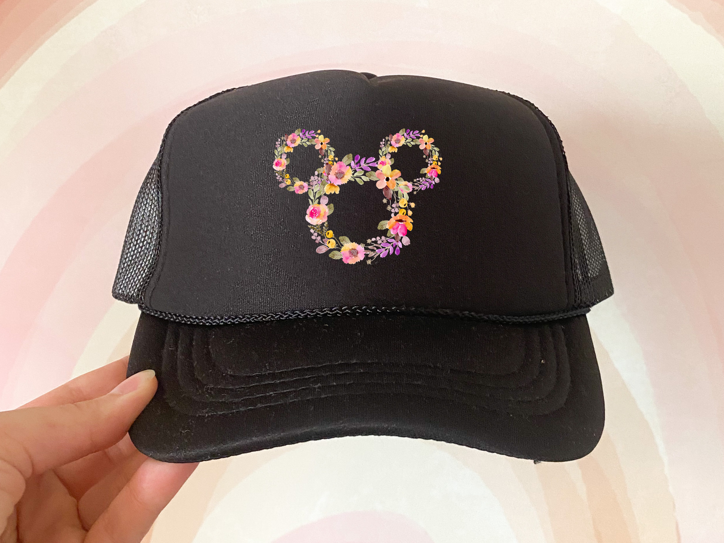 Magical Floral Head Hat/Pocket Transfers DTF
