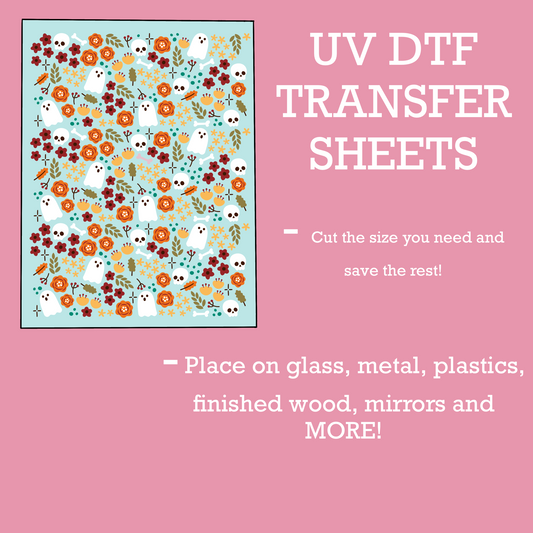 Spooky Bonees UV DTF SHEET