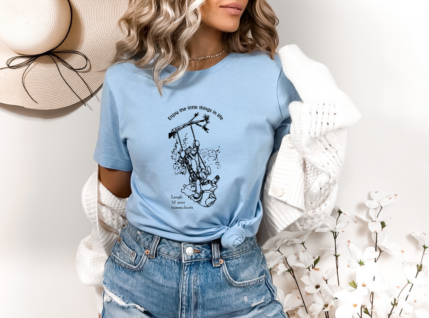 Enjoy The Little Things In Life (BLACK) SINGLE COLOR DTF TRANSFER