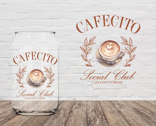 Cafecito Social Club 4" UV DTF