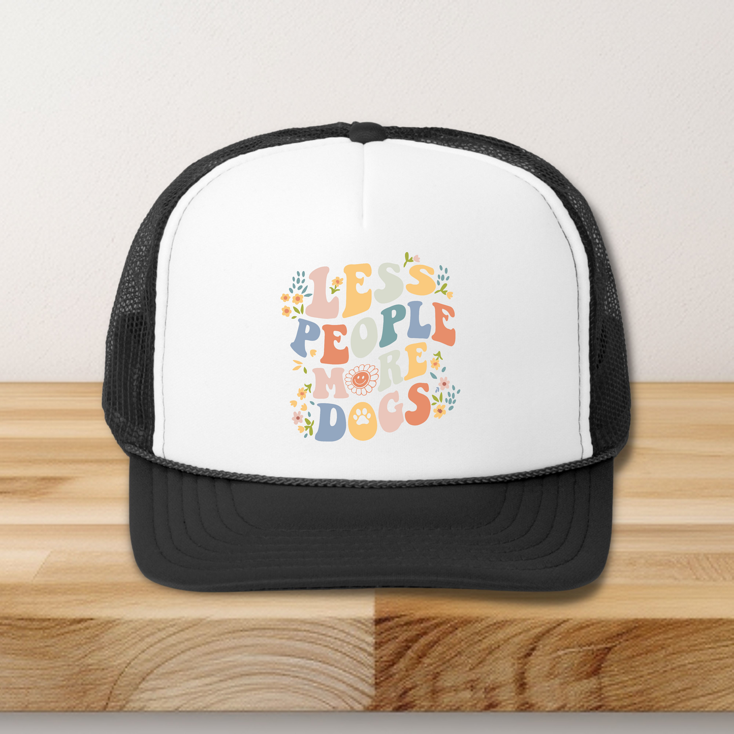 Less People More Dogs Hat Transfers DTF