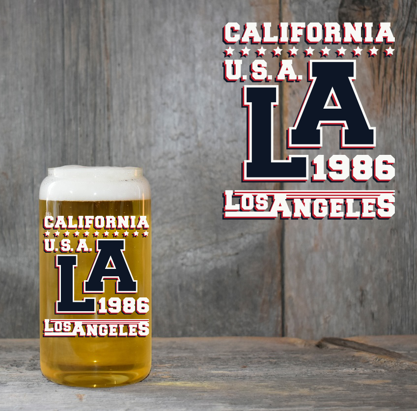 1986 Los Angeles  4" UV DTF