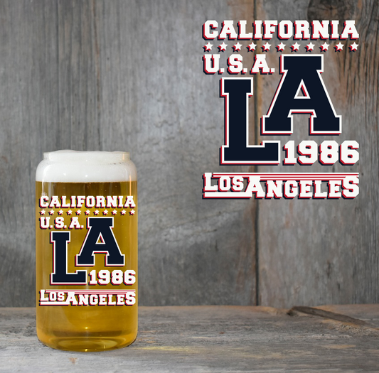 1986 Los Angeles  4" UV DTF