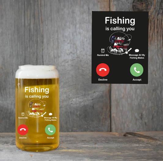 Fishing is Calling You 4" UV DTF