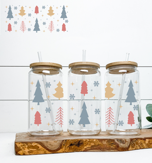 Snowy Christmas 16oz UV DTF