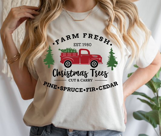 Farm Fresh Red Truck DTF