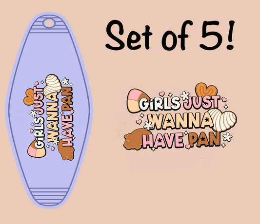 Girls just wanna have pan UV (MOTEL KEYCHAIN)
