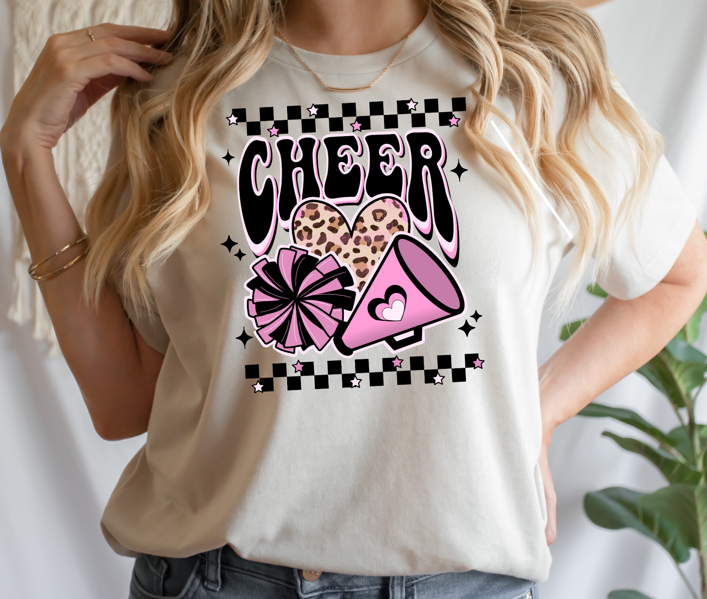 Cheer Checkered DTF