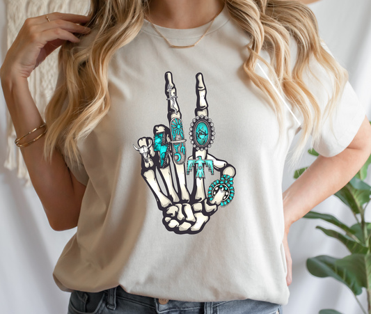 Western Teal Rings LAST CHANCE DTF