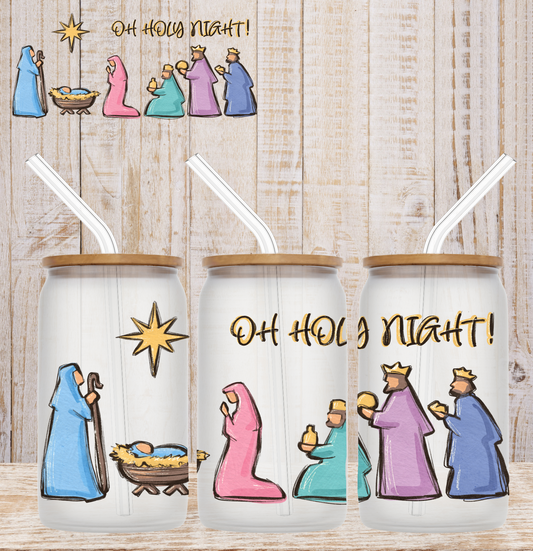 Oh Holy Night! 16oz UV DTF