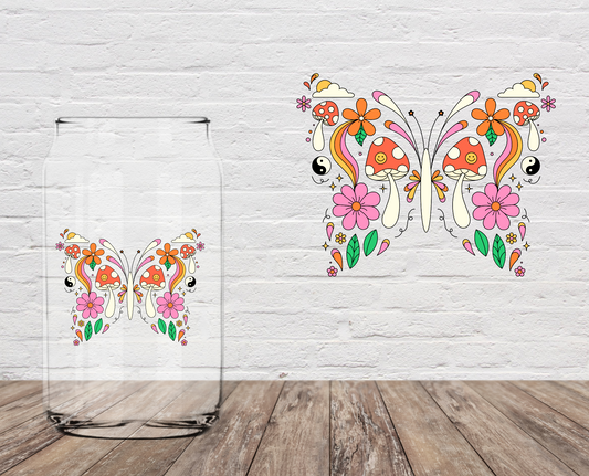 Mushroom Butterfly 4" UV DTF