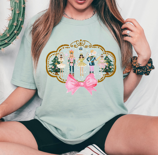 Nutcracker Pink Bow DTF