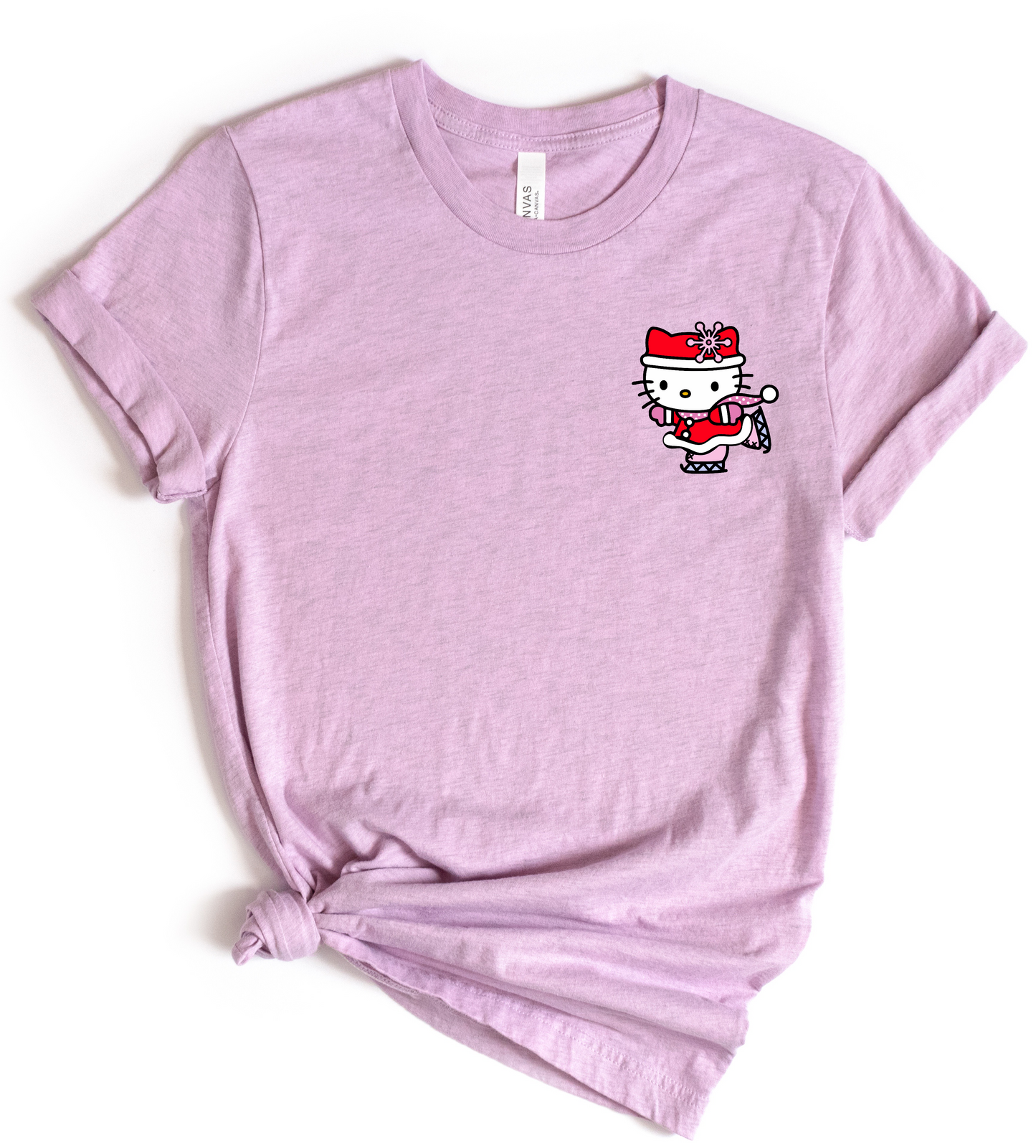 Kitty Skating Christmas POCKET DTF